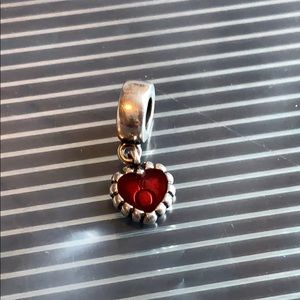 Pandora Double Sided Love Enamel Heart Charm